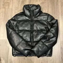 GAP フェイクレザーダウンジャケット