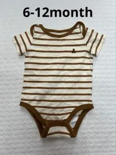 baby gap♡お尻クマさん半袖ロンパース ボーダー柄6-12ヶ月