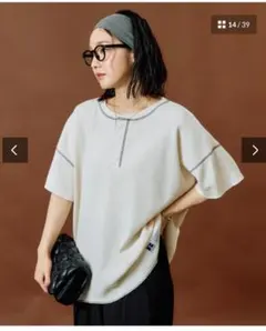 Russell Athletic ワッフル ヘンリーネック 半袖 Tシャツのサムネイル