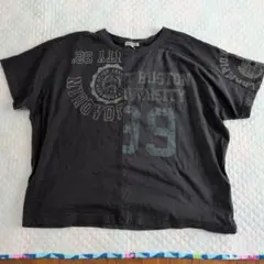niko and... カレッジロゴ ヴィンテージ風半袖Tシャツ サイズМ