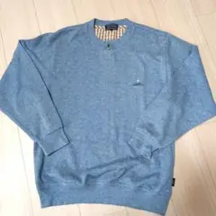 HUSH PUPPIES ブルー セーター Mサイズ598番