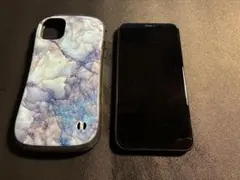 iphone 11 ブラック（水没ジャンク品）　iFace ケース付