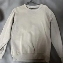 グレー クルーネック スウェット