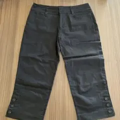 黒 クロップドパンツ ７部丈　61cm