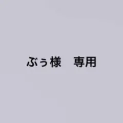 ぶぅ様　専用ページ