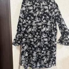 Bou Jeloud 花柄フレア袖ワンピース チェニック