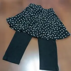 水玉スカート付きレギンス 120cm　5分または7分丈