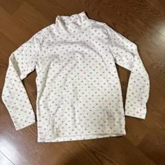 UNIQLO ハート模様 タートルネック フリース150