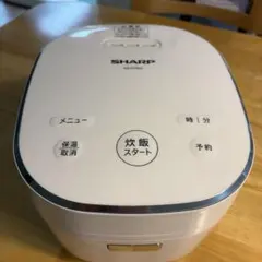 【ジャンク品】SHARP 炊飯器 KS-CF05A ジャー炊飯器　ホワイト