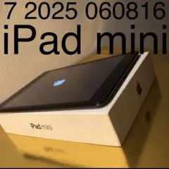 7 2025 060816美品 iPad mini アイパッドミニ 黒