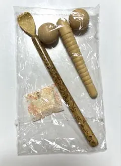 木製 マッサージ棒 2点セット ツボ押し 孫の手