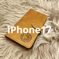 iPhone17ケース 手帳型 レザー柴犬 新品未使用 シンプル プレゼント