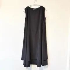 【極美品】ミズイロインド ダブルヘム ノースリーブ ワンピース ウォッシャブル