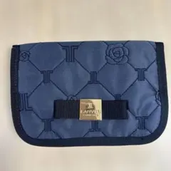 ランバン LANVIN COLLECTIONティッシュポーチ 花柄 ネイビーのサムネイル
