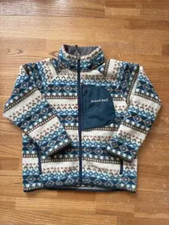 mont-bell フリースジャケット フェアアイル柄