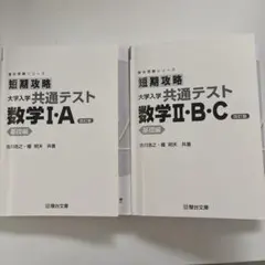 短期攻略 大学入学共通テスト 数学I・A II・B・C 基礎編 2冊のサムネイル