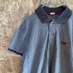 AE7381 HOLLISTER ポロシャツ グレー メンズ M ポスのサムネイル