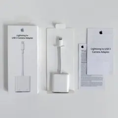 アップル純正 Apple Lightning - USB 3カメラアダプタ 美品