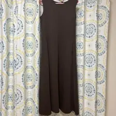 UNIQLO ブラウン ウルトラストレッチワンピース