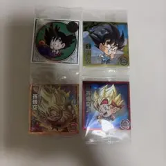 ドラゴンボールウエハース　シール　４枚セット