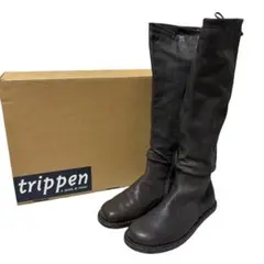 ほぼ未使用 trippen ロングブーツ ブラウン トリッペン 38のサムネイル