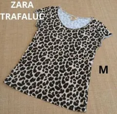 ZARA TRAFALUC レオパード柄 半袖カットソー Mのサムネイル