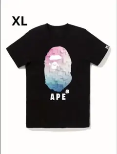 APE グラデーション猿顔 Tシャツ XL