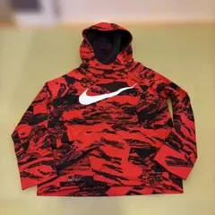 Nike フード付きパーカー XS レッド/ブラック
