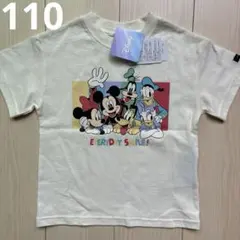 【ディズニー】フタフタ ミッキー ミニー キャラクター Tシャツ 110