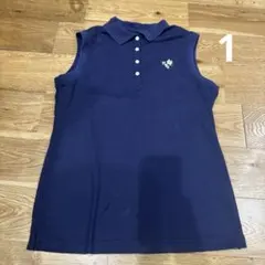 【新品】MASTER BUNNY EDITION ノースリーブポロシャツ サイズ：0 MASTER BUNNY EDITION マスターバニーエディション