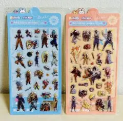 ドラゴンボール　ナルト　ぷっくりシール　2点