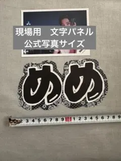 文字パネル　目黒蓮　SnowMan めめ