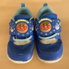 14.5 アンパンマン スニーカー 青 ムーンスター