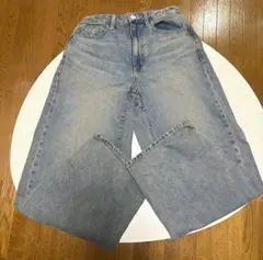 GU バレルレッグジーンズ　Sサイズ 67Blue