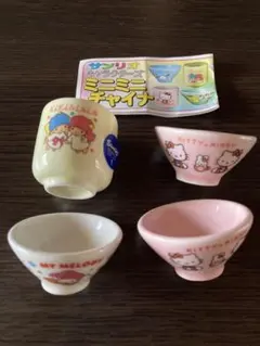 【1995年】HELLO KITTY★ミニチュア陶器 ティータイム６点 ★中古品 1995年】HELLO KITTY☆ミニチュア陶器 ティータイム6点 ☆中古