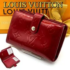 ルイヴィトン モノグラム ヴェルニ ポルトフォイユ ヴィエノワ がま口 赤系