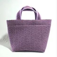 ヌビバッグ　シンプルなトートバッグ　パープル