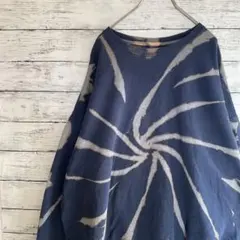 古着 フルーツオブザルーム スウェット ビッグサイズ タイダイ ネイビー 2XL