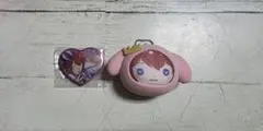 あんスタ　サンリオおまんじゅう&ハート缶バッチ　朱桜司