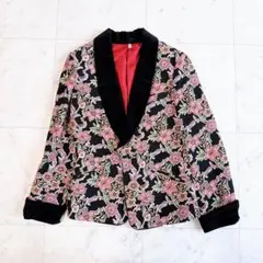 希少 ヴィンテージ ゴブランコート 昭和レトロ ペイズリー 80s 70s 古着 90～00s dressbarn ペイズリー柄 タペストリー ゴブラン ジャケット