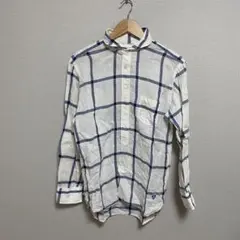 【L422】 ORCIVAL 丸襟 リネンシャツ サイズL ホワイト