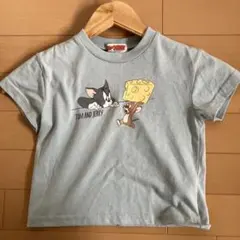 トムとジェリー Tシャツ 95cm ライトブルー