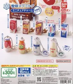 雪印メグミルク　ミニチュアチャーム　乳飲料シリーズ