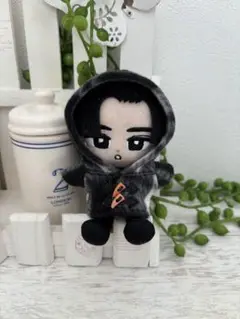 ダッフルコート チェック 白×黒☆スノちる 服☆ハンドメイド SnowMan