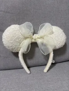 ミニー　カチューシャ　白