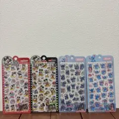 海外限定正規品ディズニーミッキー＆スティッチ ボンボンドロップシール4枚セット