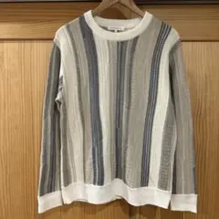 THE SHOP TK タケオキクチ セーター ニット パターンレトロニット Ｍのサムネイル