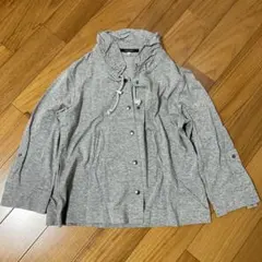 【美品】 bellus closet　ワールド　カーディガン　グレー サイズ40のサムネイル