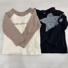 長袖Tシャツ 95 ロンT 2枚セット