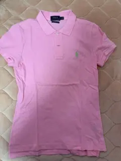 POLO RALPH LAUREN ポロシャツ 半袖 ピンク×黄緑